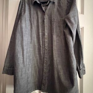 Sonoma Charcoal Button-Up denim Shirt